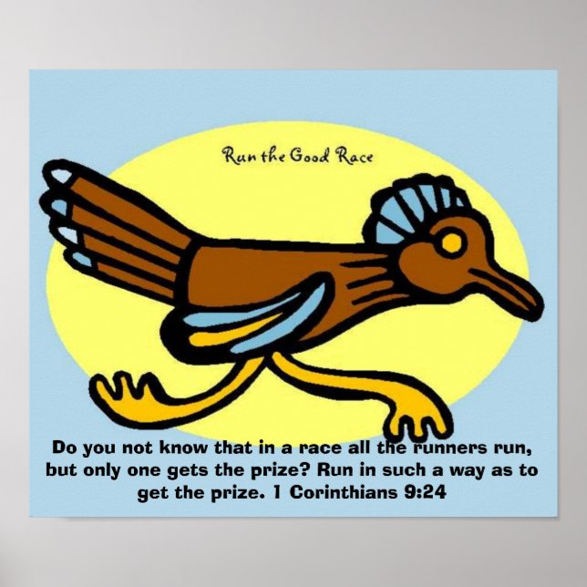 Wissen Sie nicht, dass in einem Rennen alle Läufer Poster (Vorne)