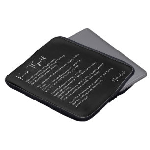 Wissen Sie sich selbst inspirierende Gedichte Laptopschutzhülle