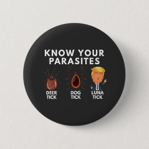 Wissen Sie, Sie sind Parasiten gegen Trump Spaß Po Button