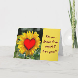 **WISSEN SIE, WIE VIEL ICH LIEBE SIE** MISST U AUC KARTE