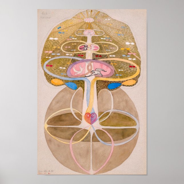 Wissensbaum Nr. 1 | Hilma af Klint | Poster (Vorne)