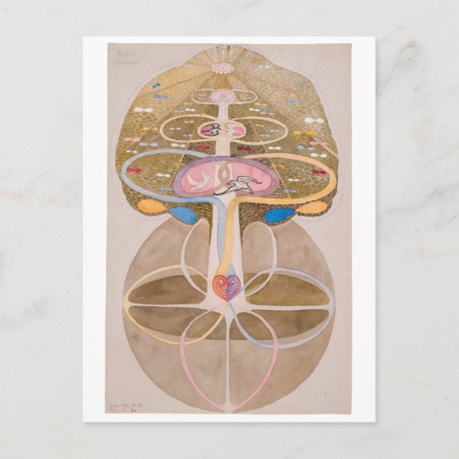 Wissensbaum Nr. 1 | Hilma af Klint | Postkarte (Vorderseite)