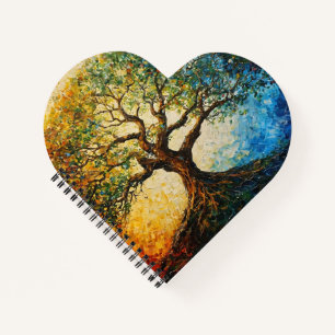 Wissensbaum - Ölgemälde Notizbuch