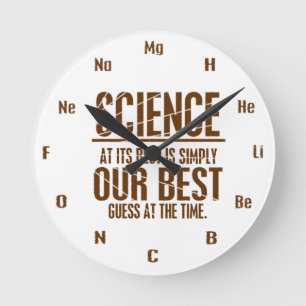 Wissenschaft an seinem Besten Runde Wanduhr