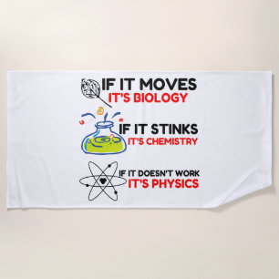 Wissenschaft BIOLOGIE CHEMIE PHYSIK Strandtuch