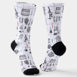 Wissenschaft Chemie Wissenschaftler Muster Socken