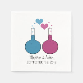 Wissenschaft der Liebe Hochzeitspapier Napkins Serviette