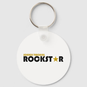 Wissenschaft, die Rockstar unterrichtet Schlüsselanhänger