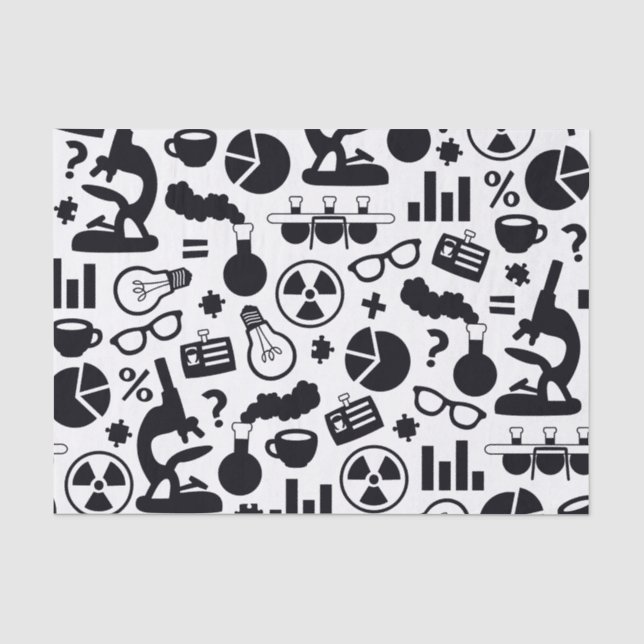 Wissenschaft für das Wissenschaftler-Muster Seidenpapier (Vorderseite)