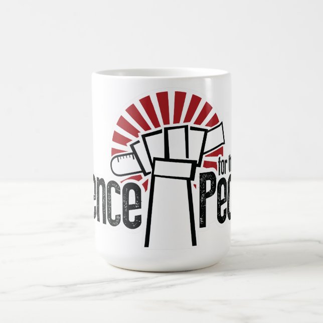 Wissenschaft für die Kaffee-Tasse der Leute-15oz Kaffeetasse (Mittel)