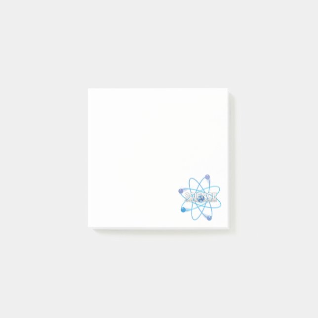 WISSENSCHAFT GIBT MIR EINEN HADRON POST-IT KLEBEZETTEL (Vorderseite)