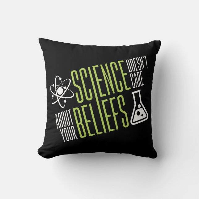 Wissenschaft interessiert sich nicht kissen (Vorderseite)