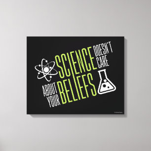Wissenschaft interessiert sich nicht leinwanddruck