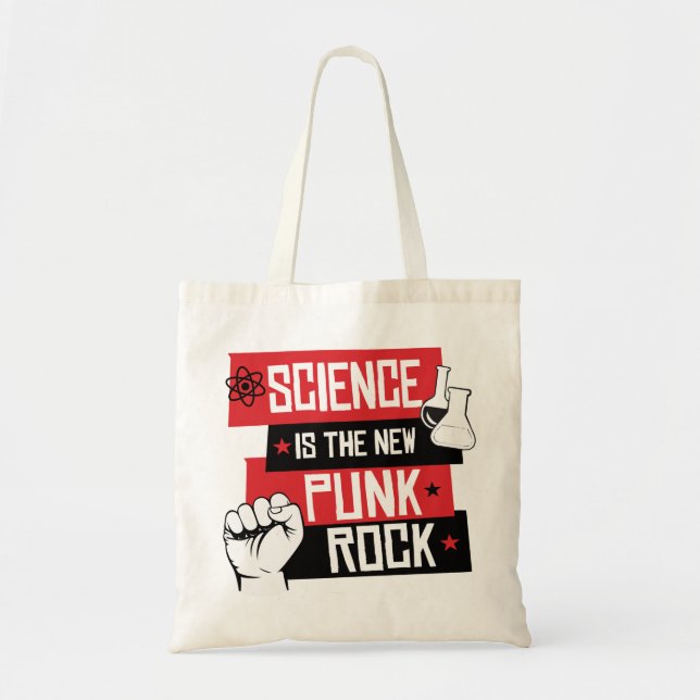 Wissenschaft ist der neue Punk-Rock Tragetasche (Vorne)