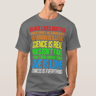 Wissenschaft ist ein echter schwarzer Lebenslauf M T-Shirt