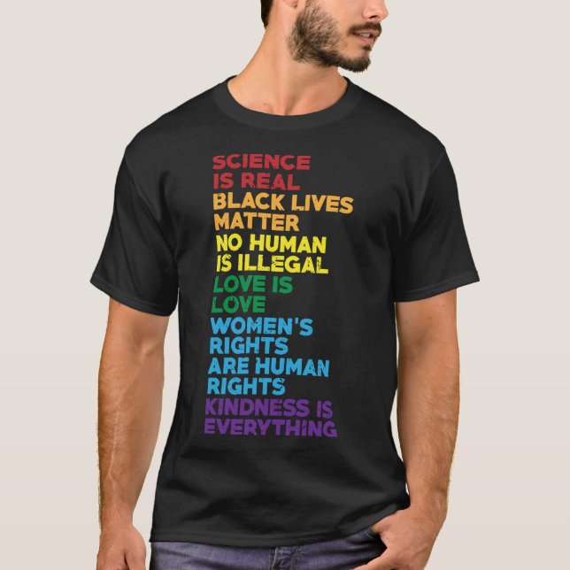 Wissenschaft ist ein echtes Schwarzes Leben Materi T-Shirt (Vorderseite)