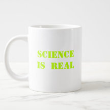 Wissenschaft ist eine echte neongrüne moderne Typo