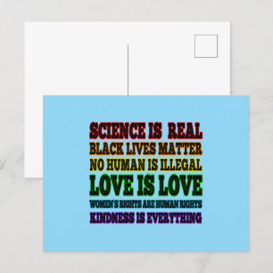 Wissenschaft ist eine echte schwarze Lebensfrage Postkarte