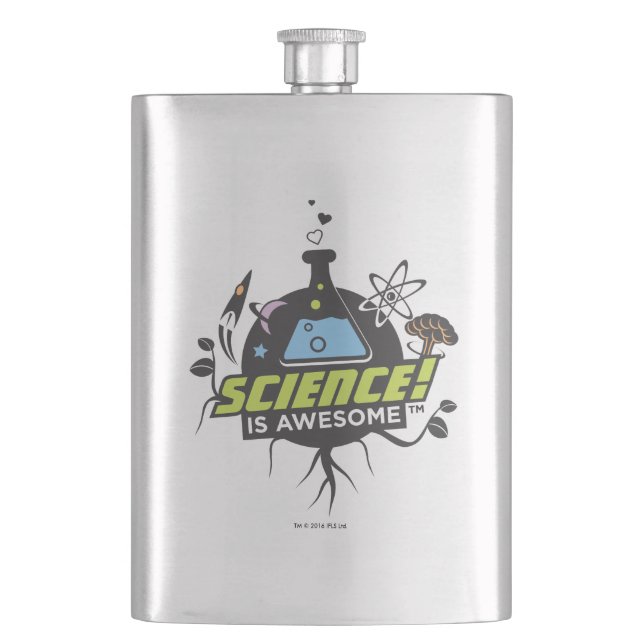 Wissenschaft ist fantastisch flachmann (Vorderseite)