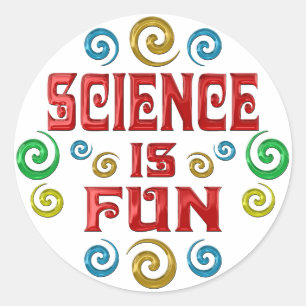 Wissenschaft ist FUN Runder Aufkleber