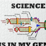 Wissenschaft ist in meinen Genen<br><div class="desc">Wissenschaftler und molekulare Biologen ebenso genießen dieses Puzzlespiel,  das DNA-Reproduktion zusammen mit dem Sprichwort "Wissenschaft kennzeichnet,  ist in meinen Genen".  Denkwürdiges wissenschaftliches Sprichwortpuzzlespielgeschenk für jedermann das Lieben Wissenschaft und wird genetisch für Wissenschaft verdrahtet!</div>