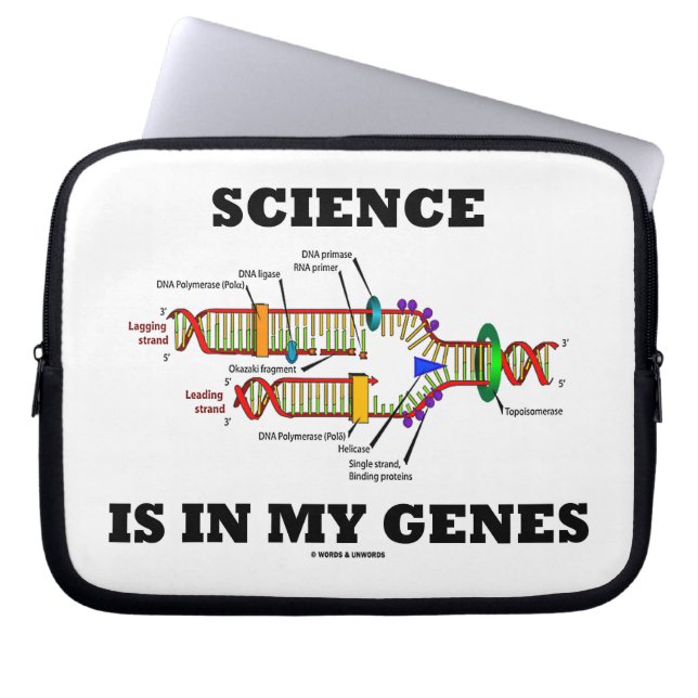 Wissenschaft ist in meinen Genen Laptopschutzhülle (Vorderseite)
