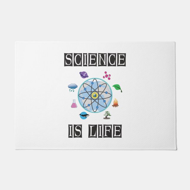 Wissenschaft ist Leben Fußmatte (Vorderseite)