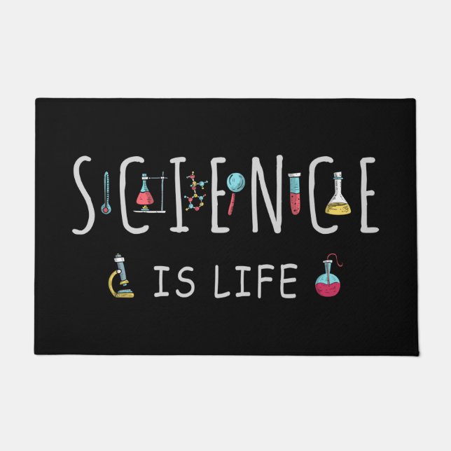 Wissenschaft ist Leben Fußmatte (Vorderseite)
