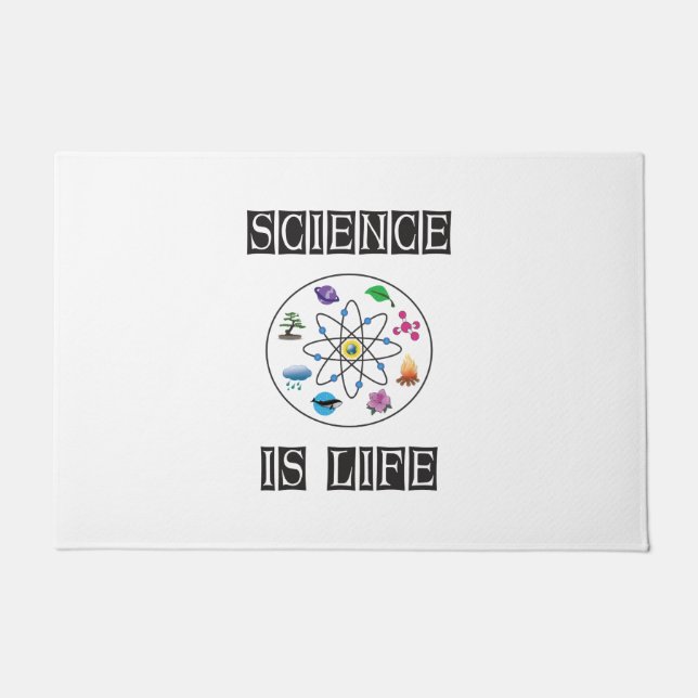 Wissenschaft ist Leben Fußmatte (Vorderseite)