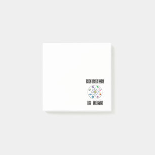 Wissenschaft ist Leben Post-it Klebezettel