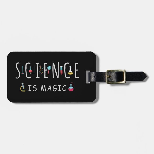 Wissenschaft ist Magie Gepäckanhänger (Vorderseite horizontal)