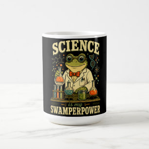 Wissenschaft ist mein Swamperpower-Frosch-Wissensc Kaffeetasse