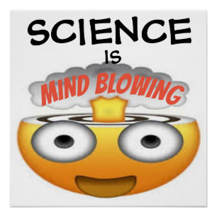 Wissenschaft ist Minenblasen Emoji 1 Poster