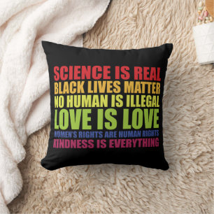 Wissenschaft ist real Schwarze Leben zählen LGBT S Kissen