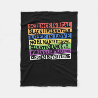 Wissenschaft ist real - Schwarzes Leben - Liebe is Fleecedecke