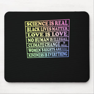 Wissenschaft ist real - Schwarzes Leben - Liebe is Mousepad