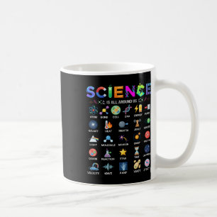 Wissenschaft ist überall Alphabet A-Z Stem Lehrer Kaffeetasse