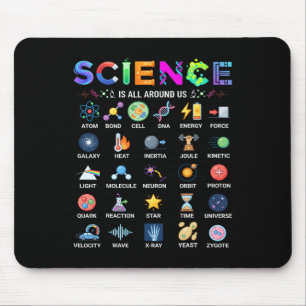 Wissenschaft ist überall Alphabet A-Z Stem Lehrer Mousepad