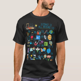 Wissenschaft ist überall Wissenschaftsalphabet für T-Shirt