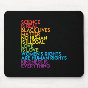 Wissenschaft ist wahre schwarze Lebensform Rainbow Mousepad