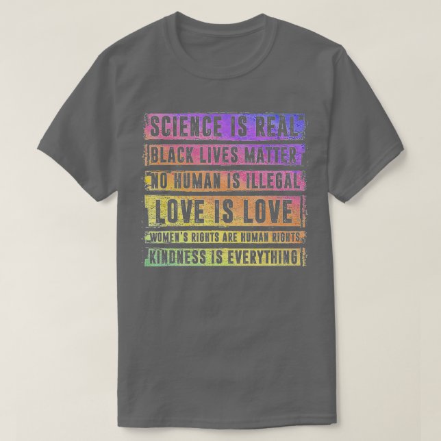 Wissenschaft ist wahrer schwarzer Lebensunterhalt  T-Shirt (Design vorne)