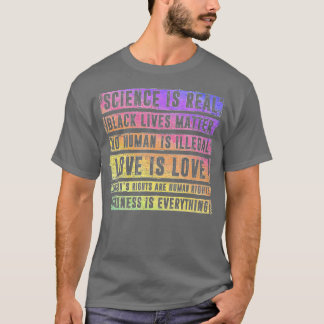 Wissenschaft ist wahrer schwarzer Lebensunterhalt T-Shirt
