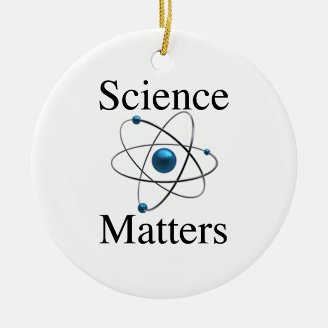 Wissenschaft ist wichtig keramik ornament (Vorne)