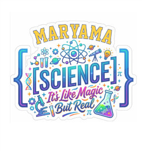 Wissenschaft ist wie Magie, aber echt Lehrername Aufkleber