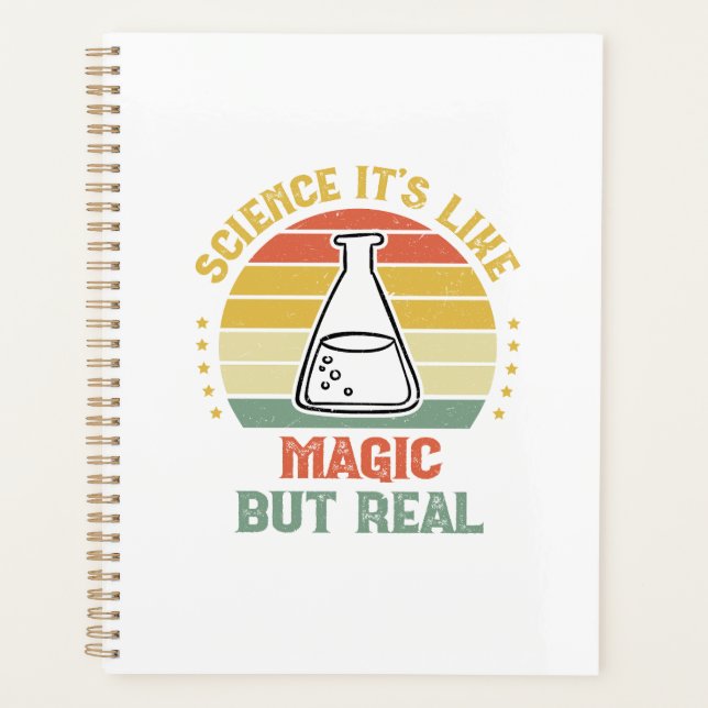 Wissenschaft ist wie Magie, aber real Planer (Vorderseite)
