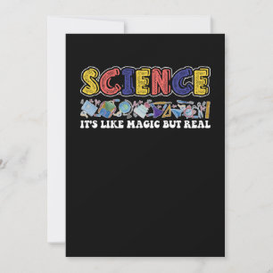 Wissenschaft ist wie Magie, aber wahre Wissenschaf Einladung