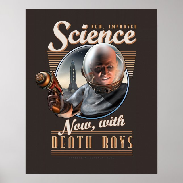 WISSENSCHAFT: Jetzt mit Todesstrahlen! Poster (40x (Vorne)