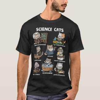 Wissenschaft Katzen Lustiger Wissenschaftler Worts T-Shirt