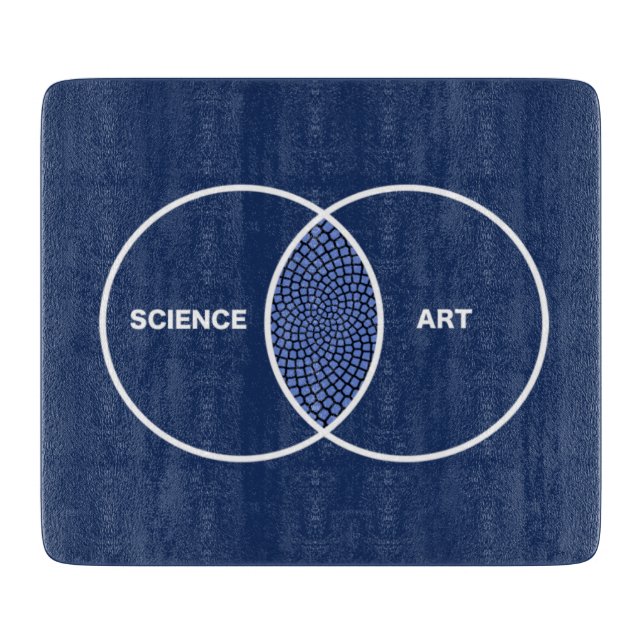 Wissenschaft/Kunst Venn Diagramm Schneidebrett (Vorderseite)