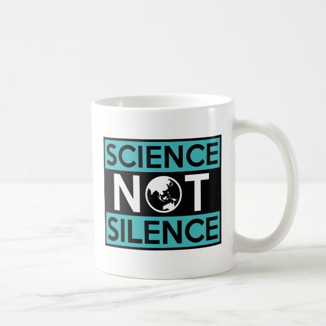 Wissenschaft nicht Schweigen Kaffeetasse (Rechts)